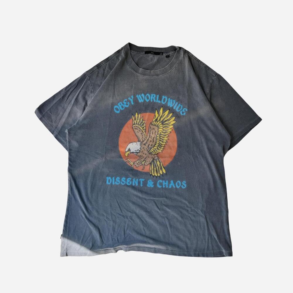 Obey gray cotton t-shirt